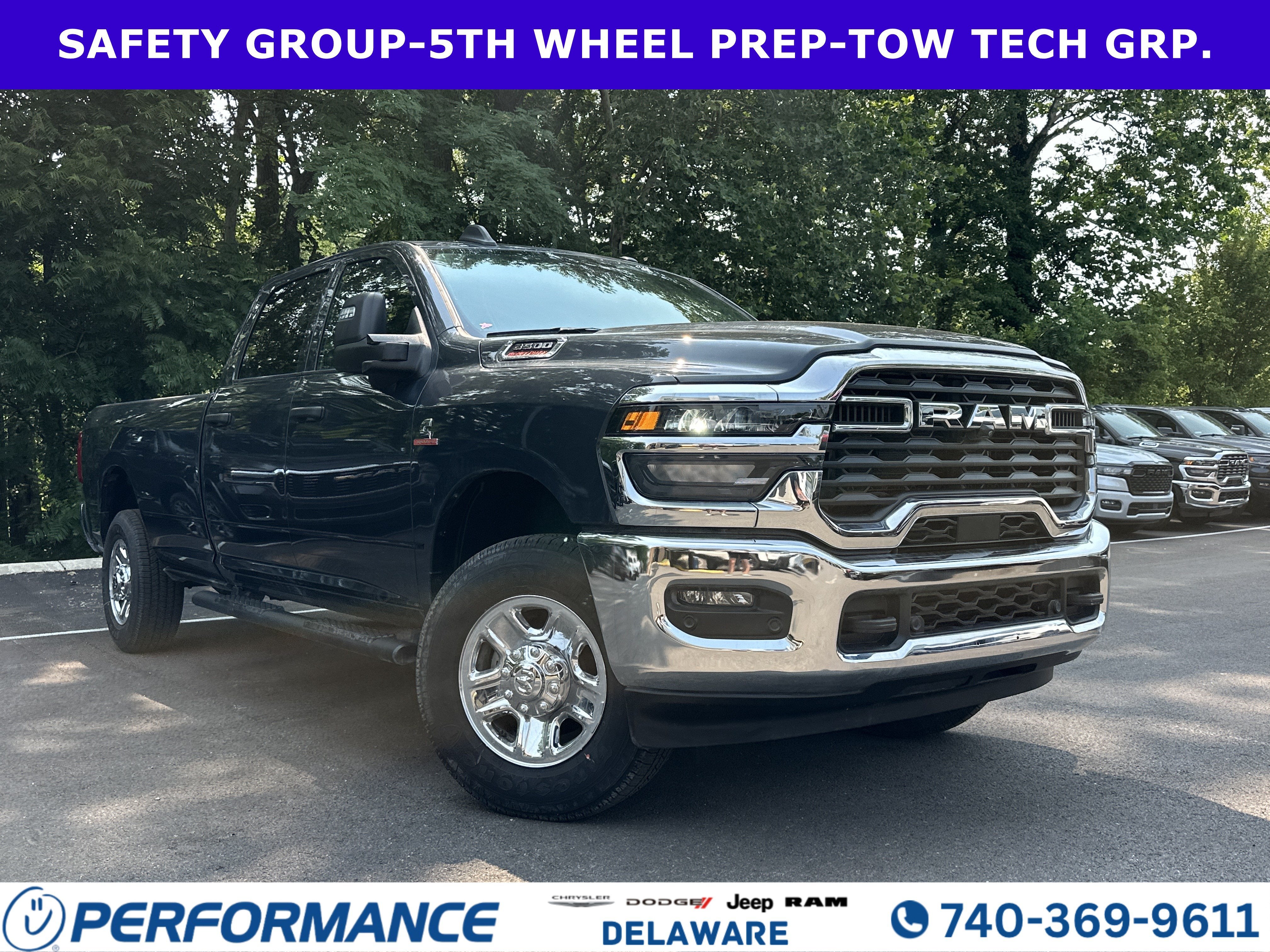 2026 RAM 3500 Tradesman in Forged Blue Metallic — front three-quarter view