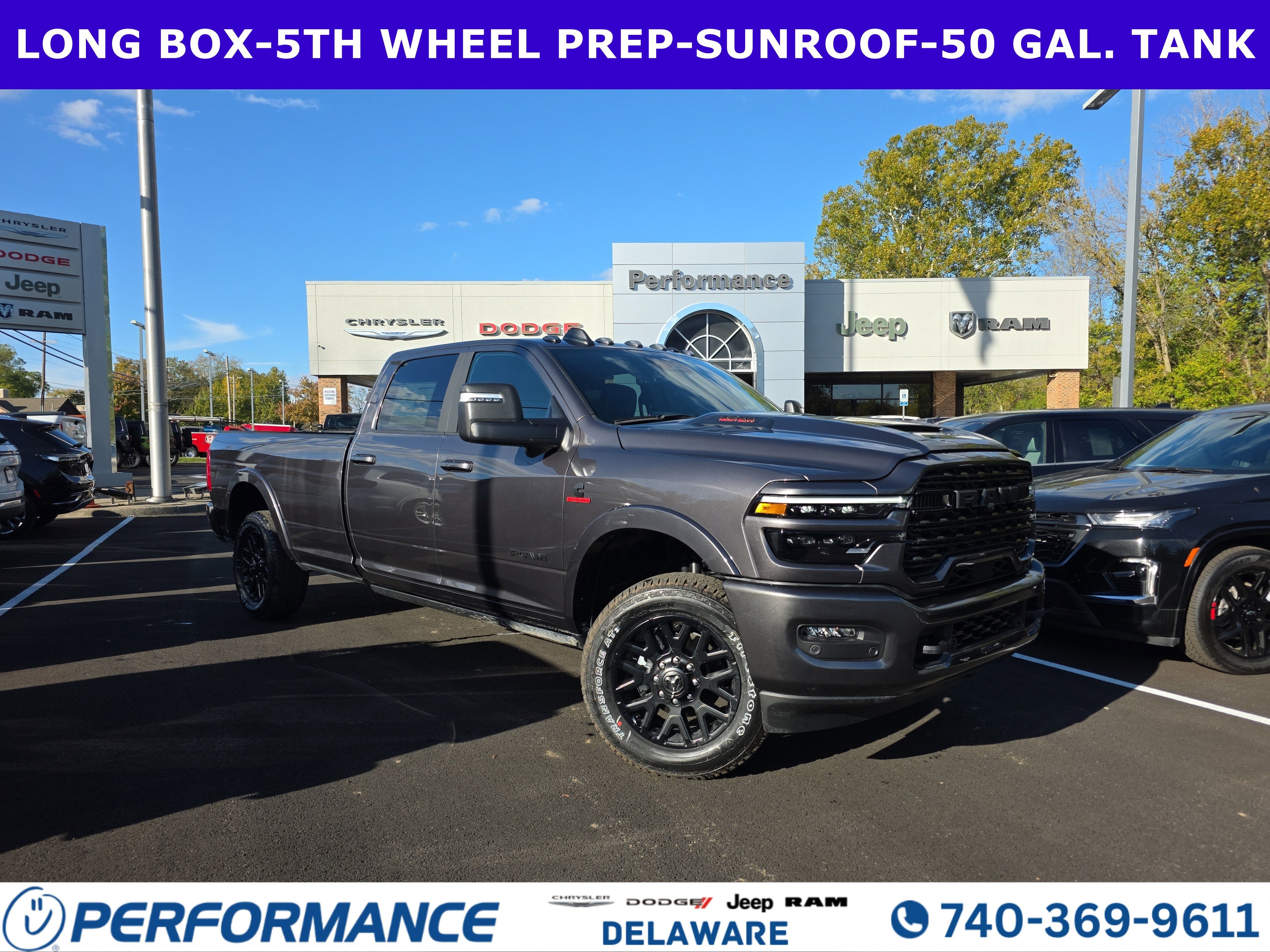 2026 RAM 3500 Limited in Granite Crystal Metallic Clearcoat — front three-quarter view