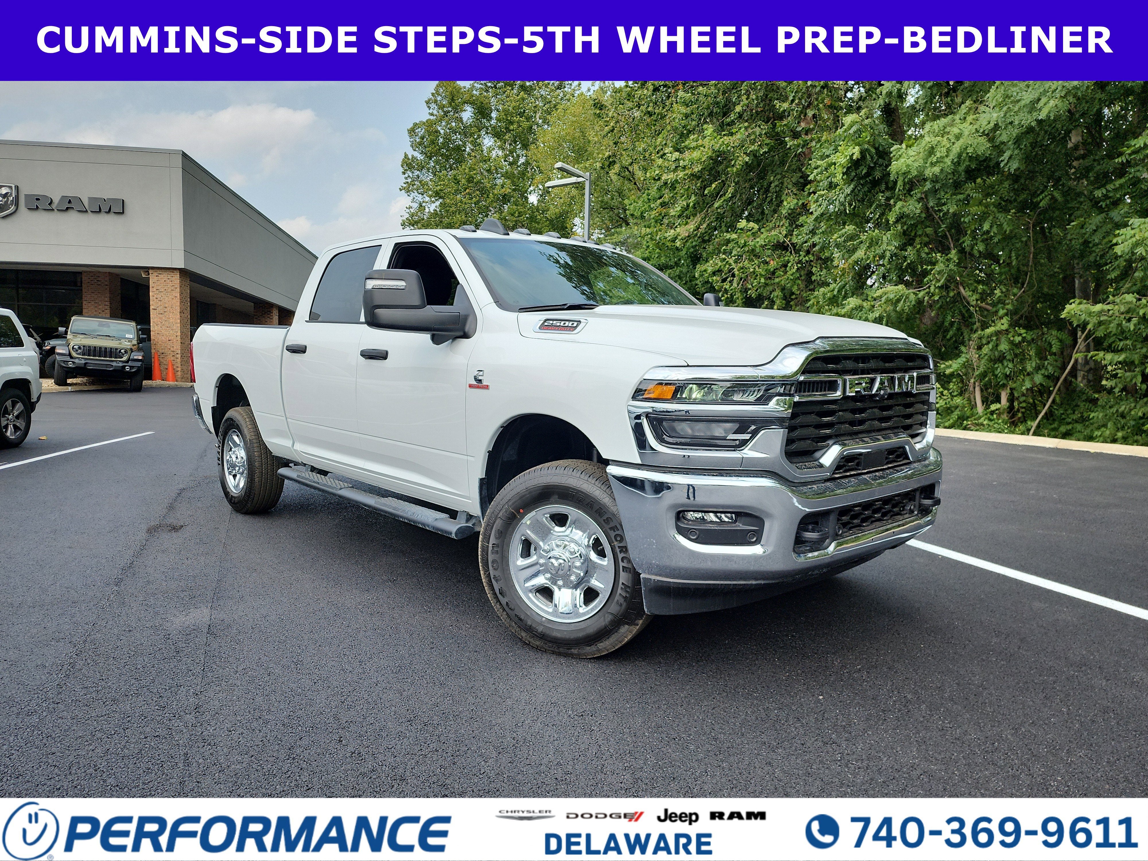 2026 RAM 2500 Tradesman in Bright White Clearcoat — front three-quarter view