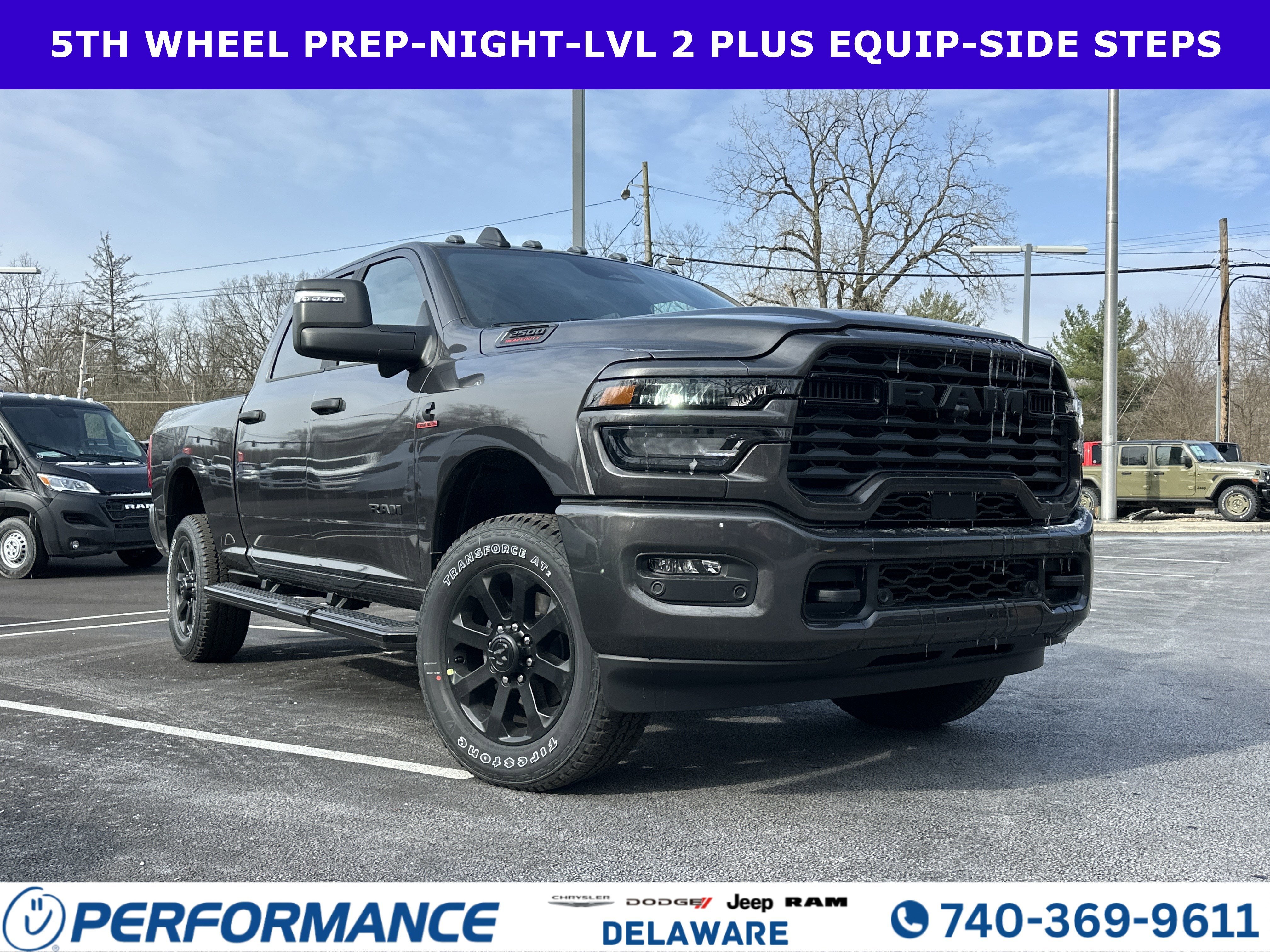 2026 RAM 2500 Big Horn in Granite Crystal Metallic Clearcoat — front three-quarter view