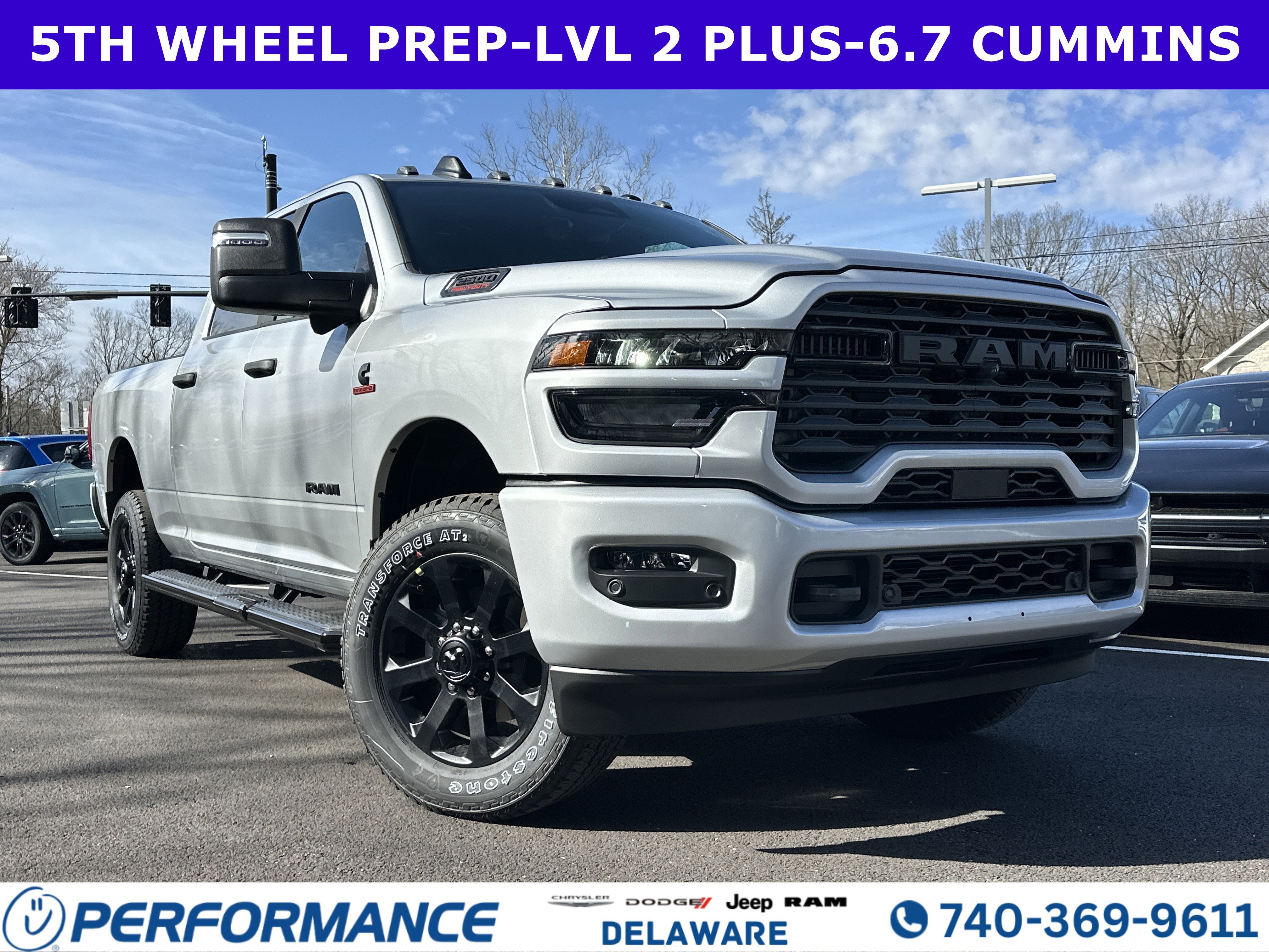 2026 RAM 2500 Big Horn in Silver Zynith — front three-quarter view