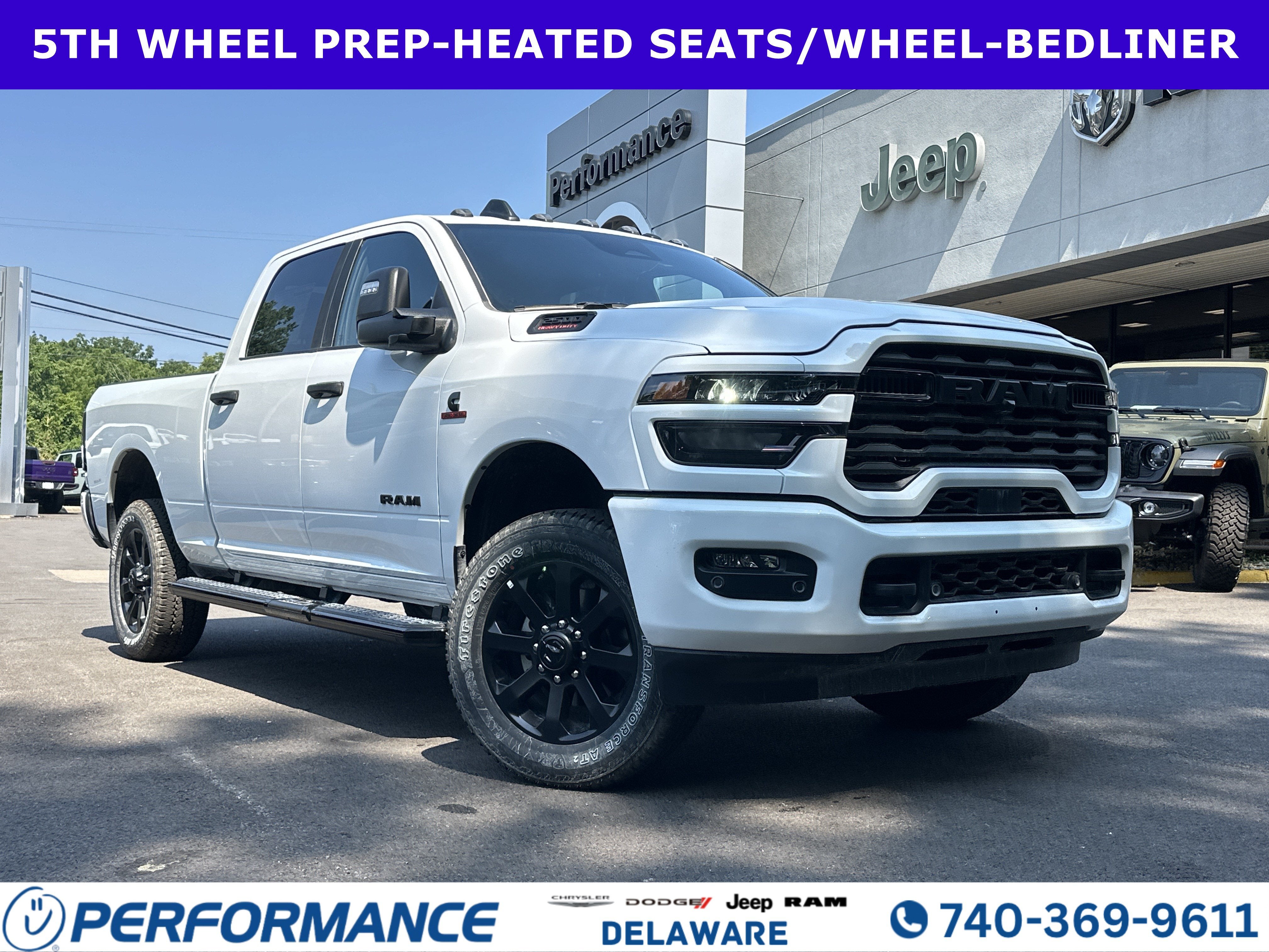 2026 RAM 2500 Big Horn in Bright White Clearcoat — front three-quarter view