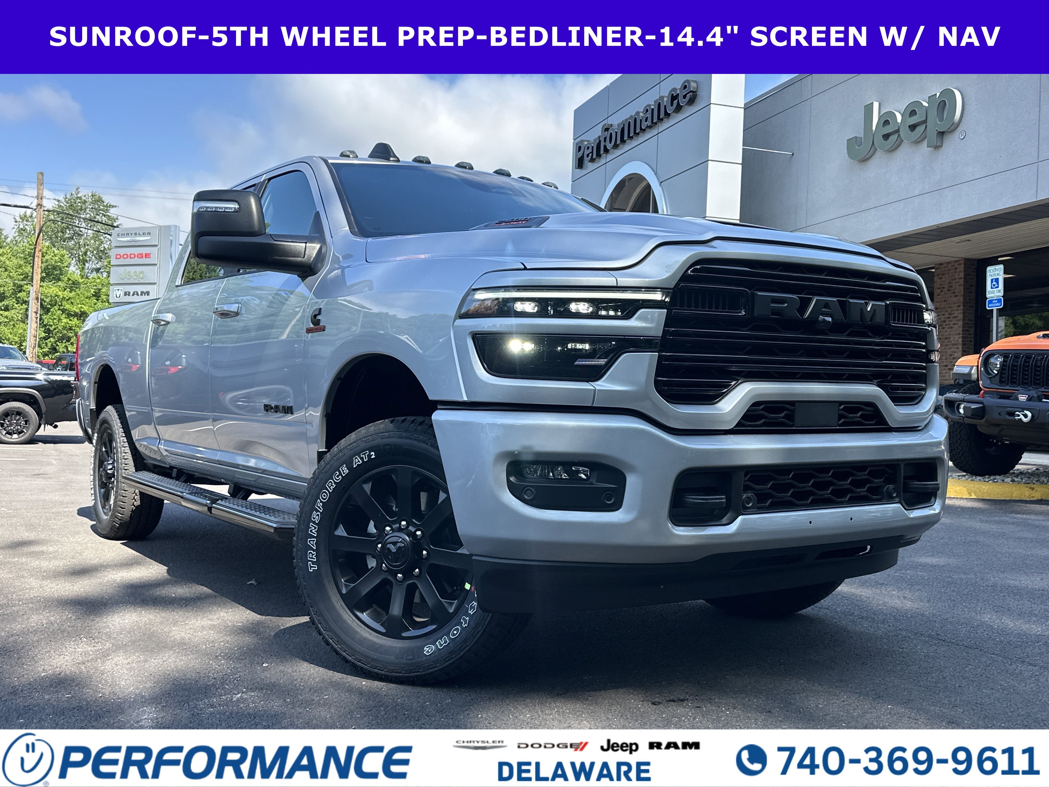 2026 RAM 2500 Laramie in Silver Zynith — front three-quarter view