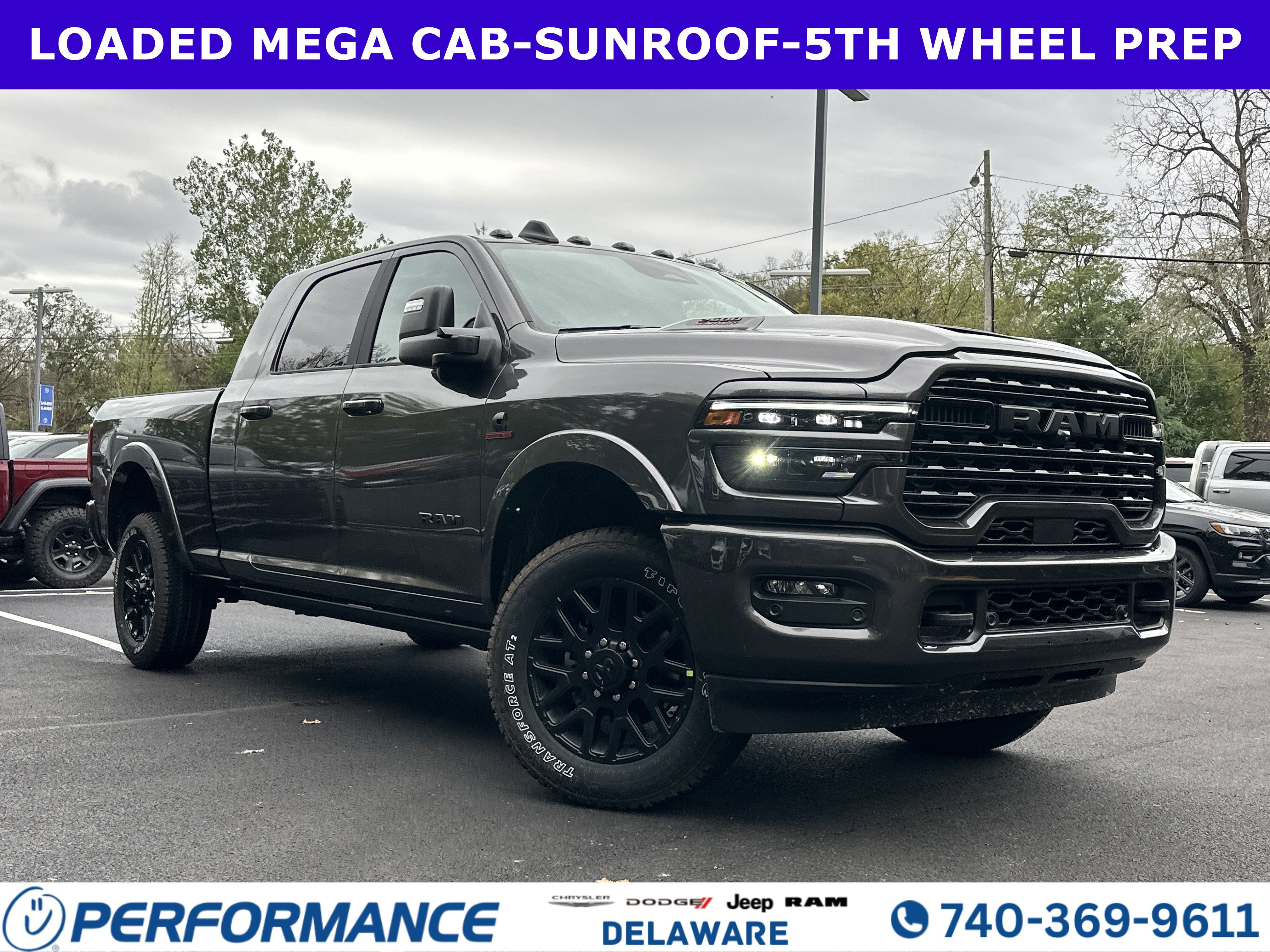 2026 RAM 2500 Limited in Granite Crystal Metallic Clearcoat — front three-quarter view