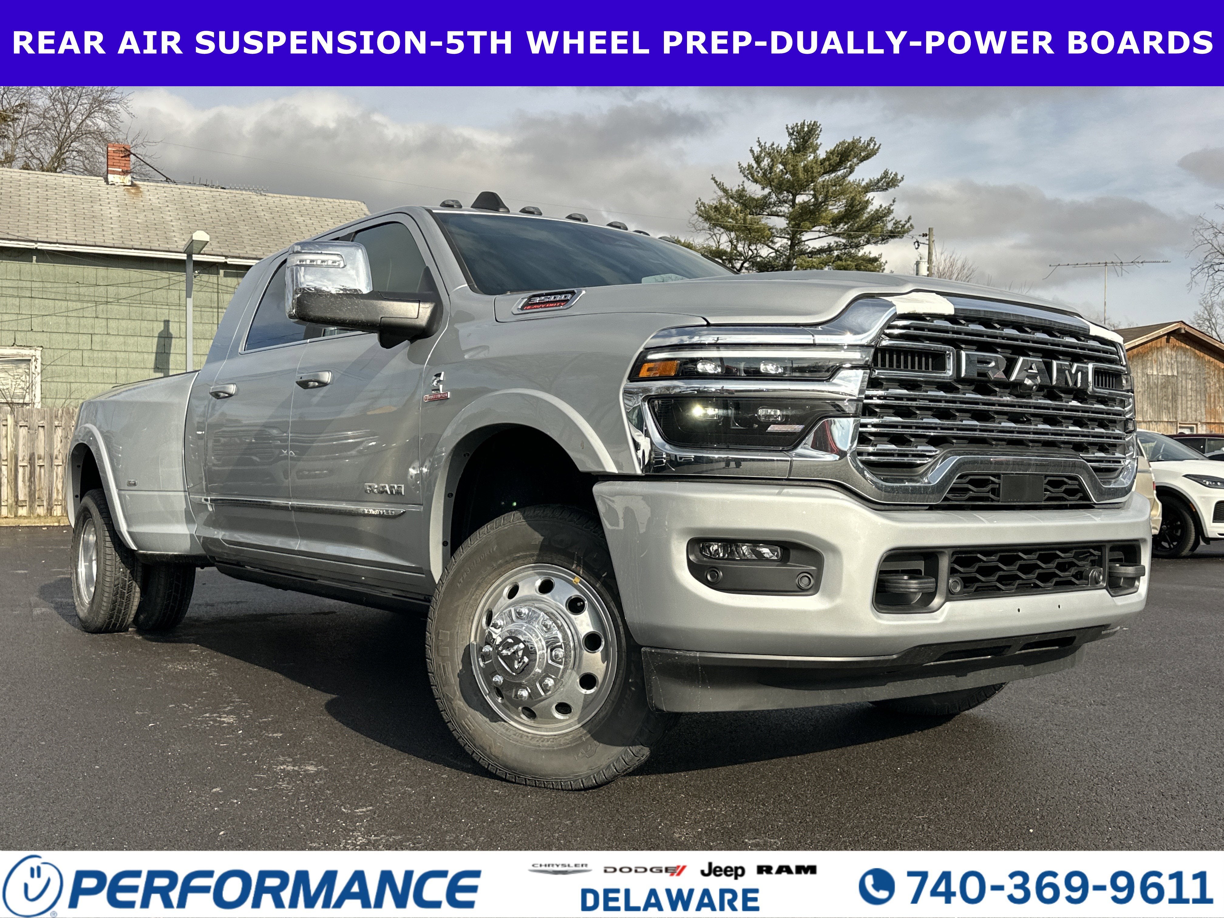 2026 RAM 3500 Limited in Silver Zynith — front three-quarter view
