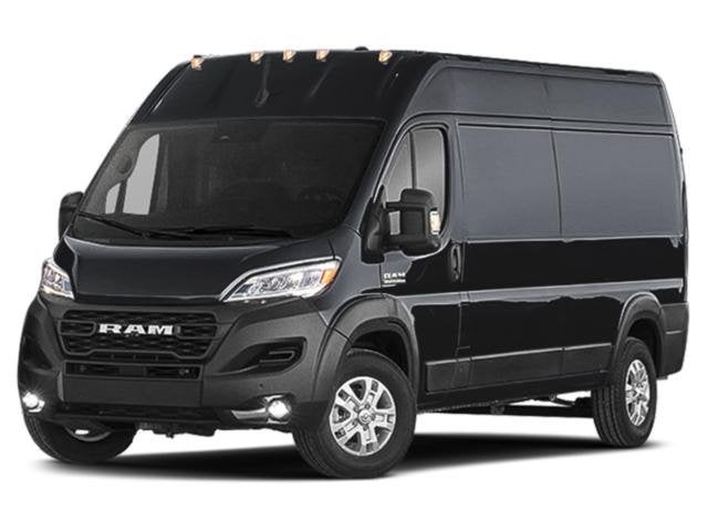 2026 RAM ProMaster 3500 High Roof in Black Clearcoat — front three-quarter view