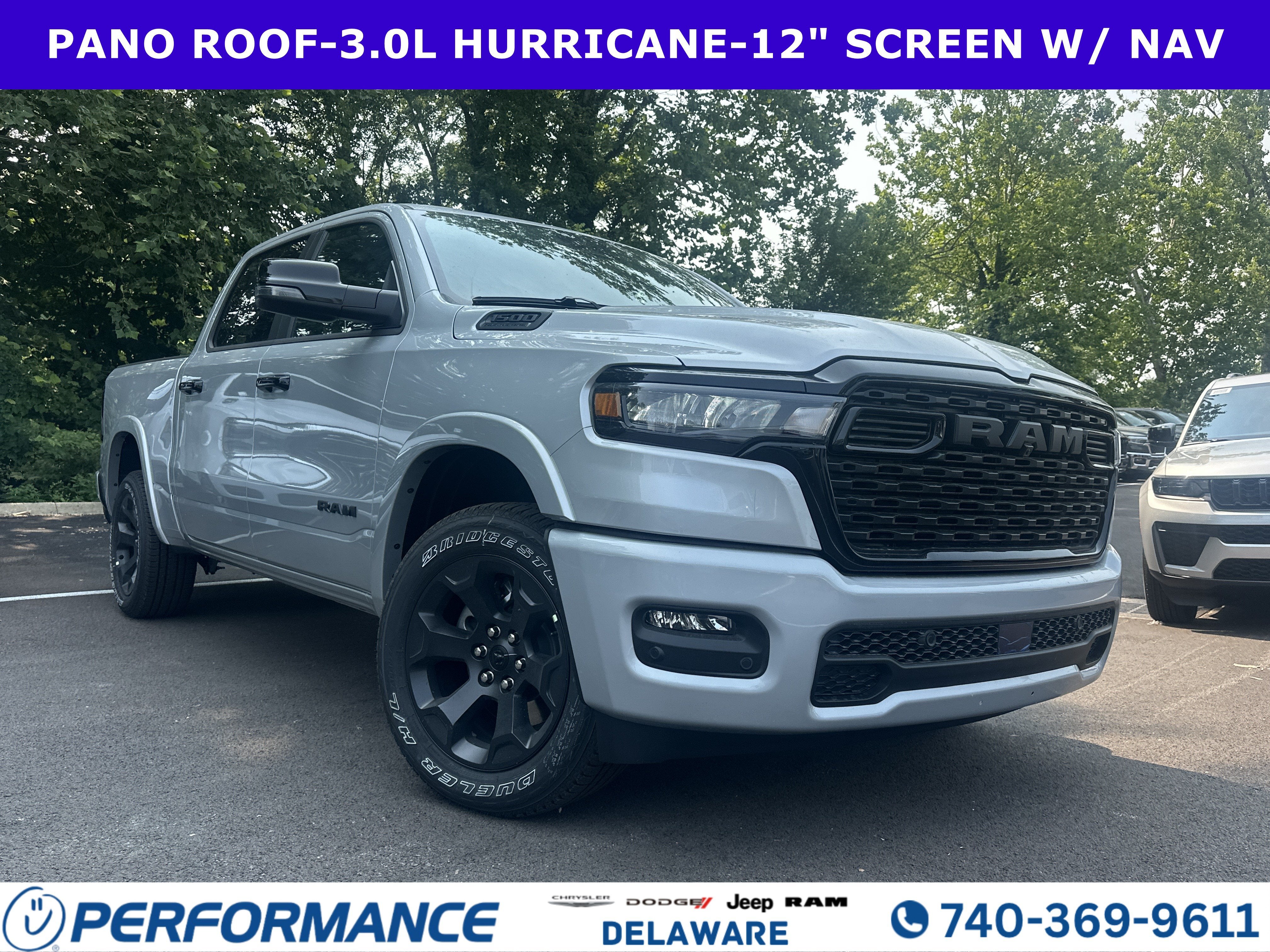 2026 RAM 1500 Big Horn in Silver Zynith — front three-quarter view