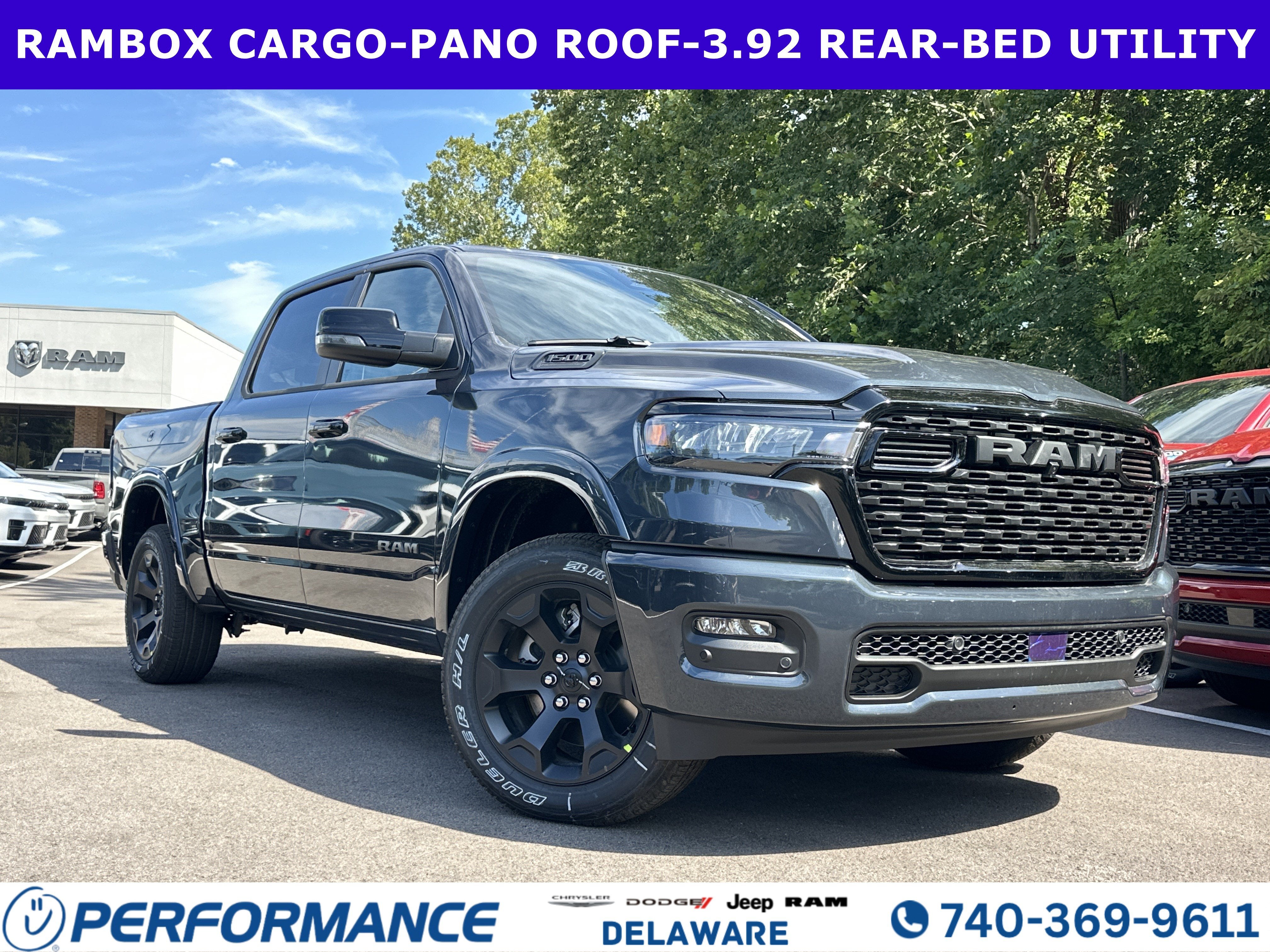 2026 RAM 1500 Big Horn in Forged Blue Metallic — front three-quarter view