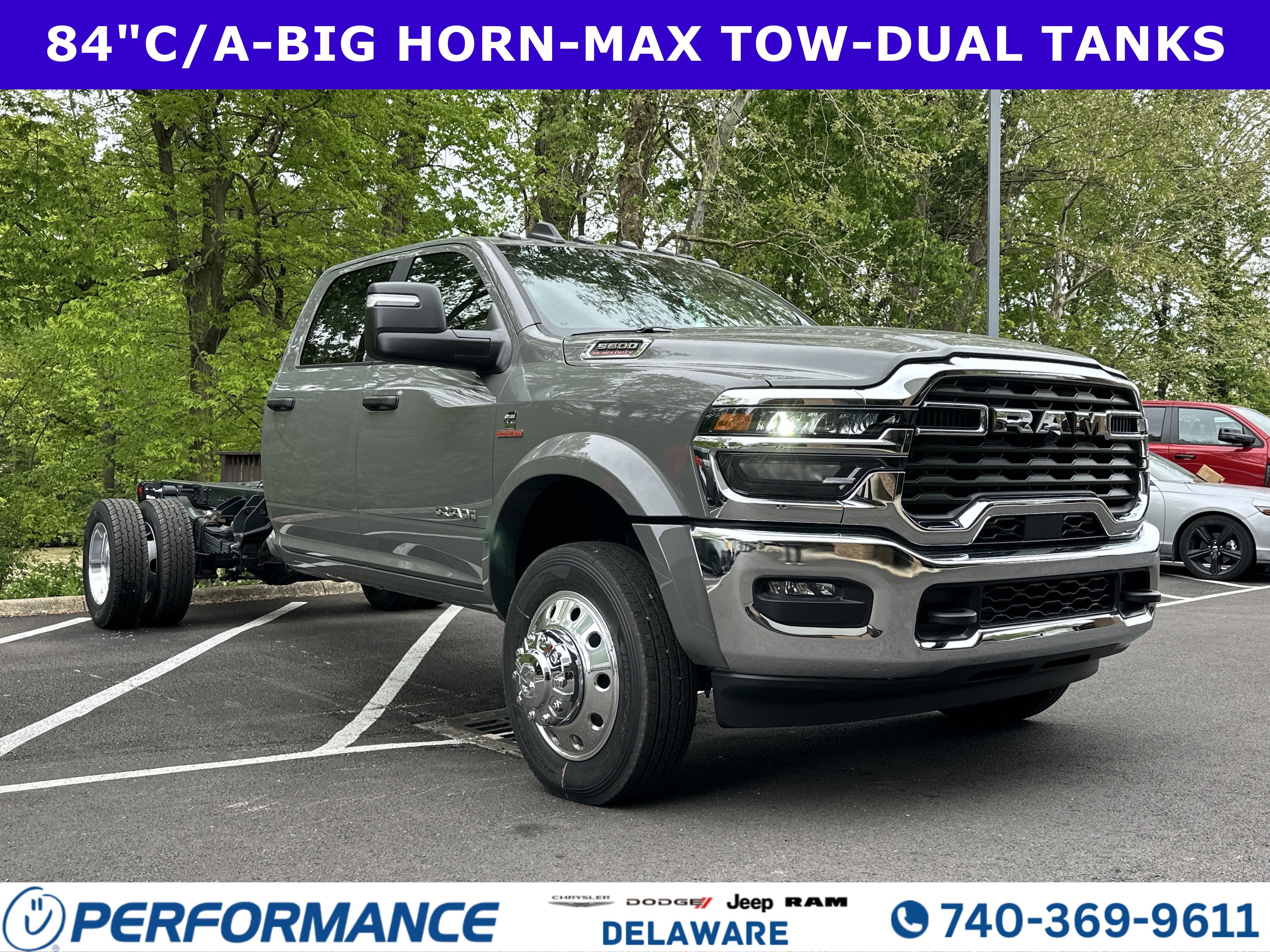 2026 RAM 5500HD Big Horn in Ceramic Gray Clearcoat — front three-quarter view