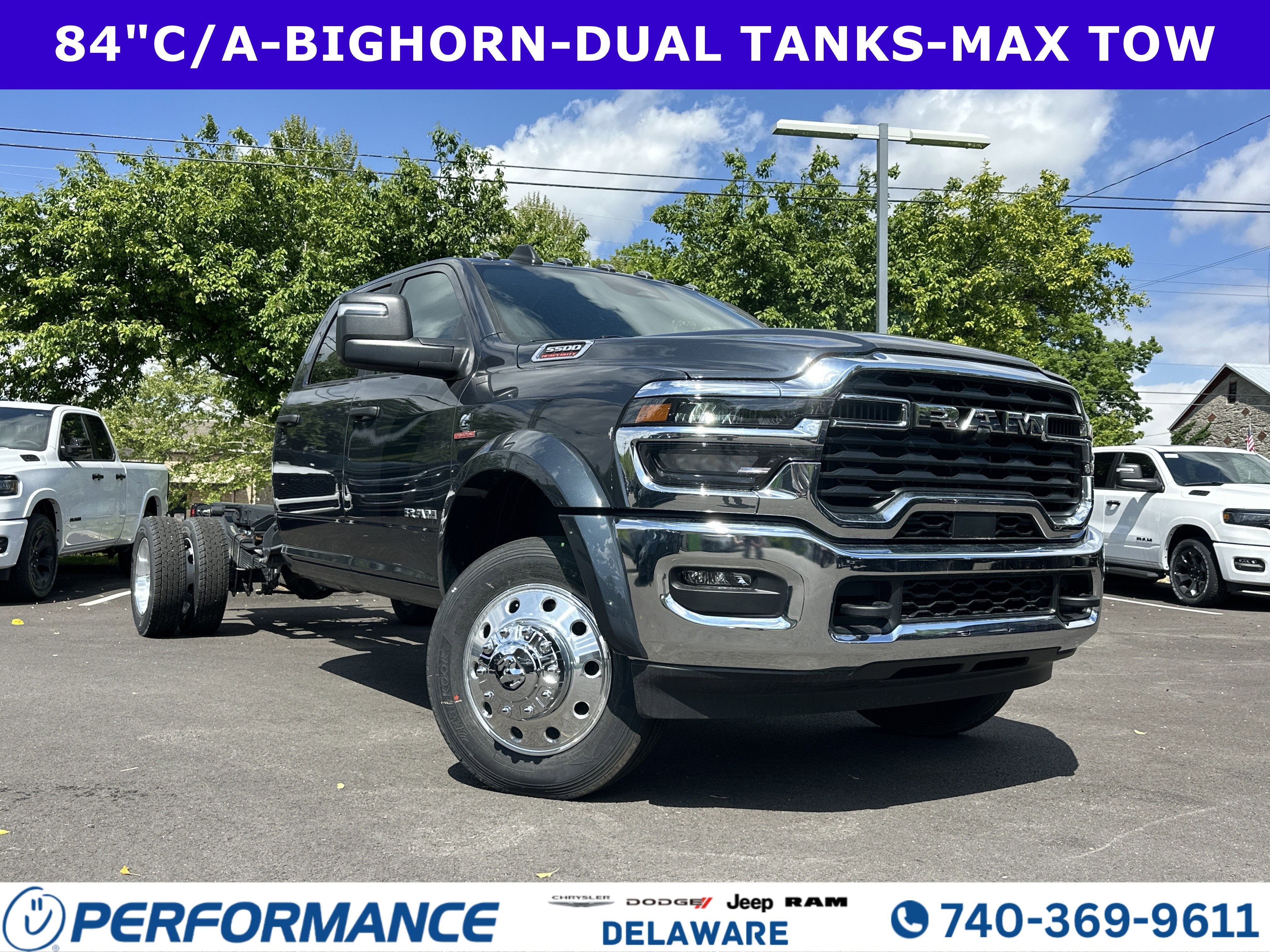 2026 RAM 5500HD Big Horn in Forged Blue Metallic — front three-quarter view