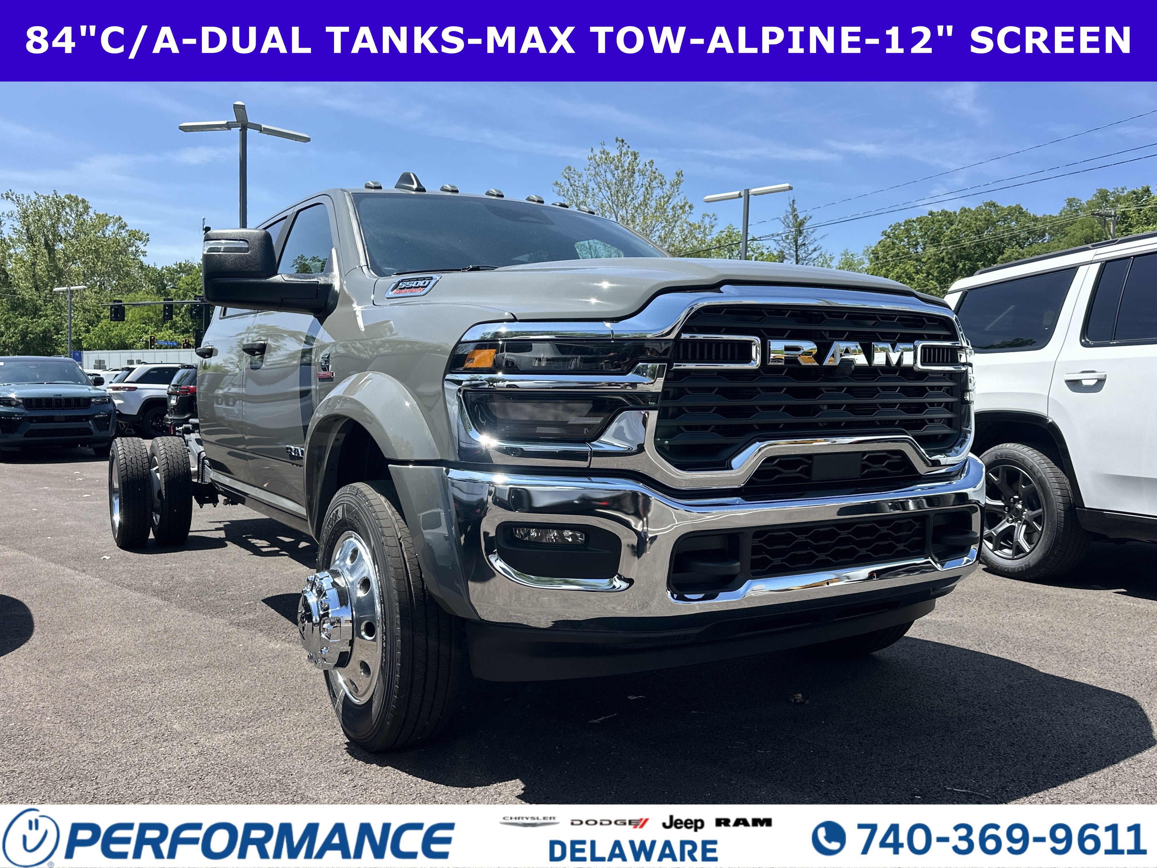 2026 RAM 5500HD Big Horn in Ceramic Gray Clearcoat — front three-quarter view