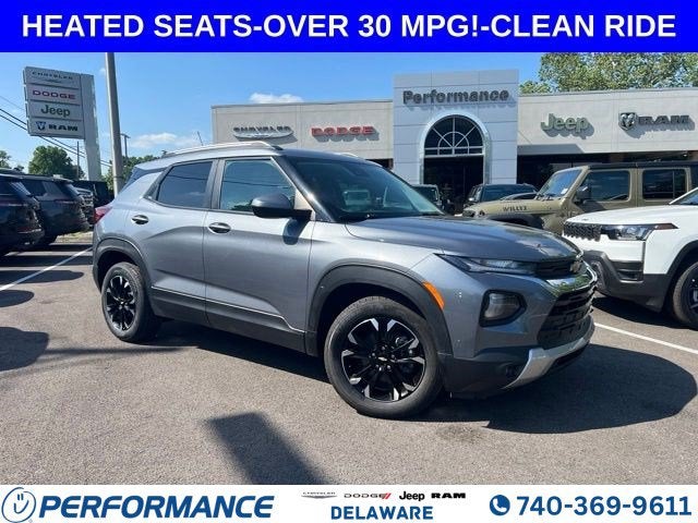 2022 Chevrolet TrailBlazer LT in Satin Steel Metallic — front three-quarter view