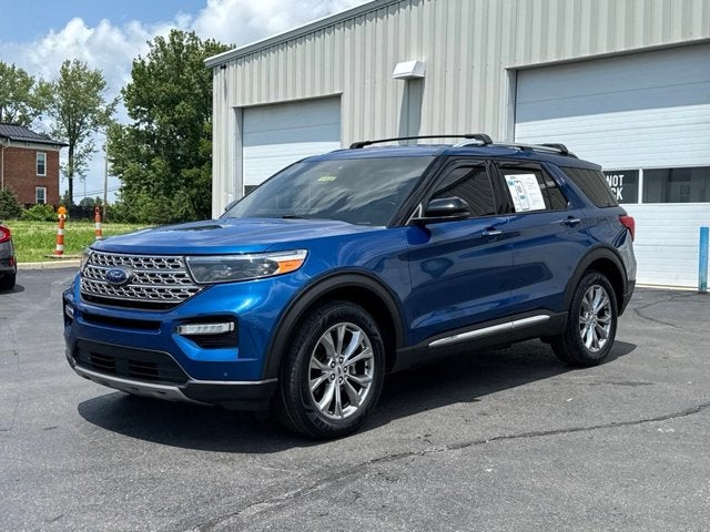 2022 Ford Explorer — rear three-quarter view