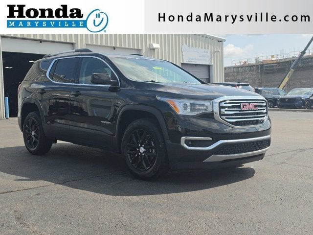 2019 GMC Acadia SLT-1 in Ebony Twilight Metallic — front three-quarter view
