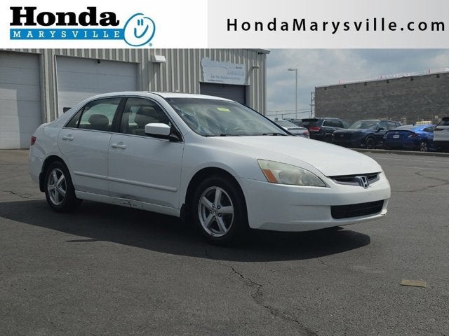 2005 Honda Accord EX-L in Taffeta White — front three-quarter view