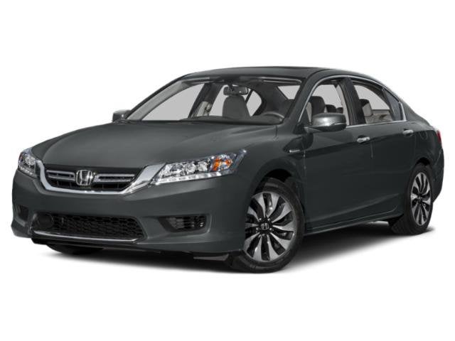 2015 Honda Accord Hybrid Touring in Crystal Black Pearl — front three-quarter view