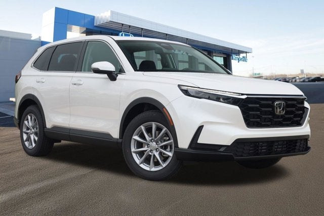 2026 Honda CR-V EX AWD in Platinum White Pearl — front three-quarter view