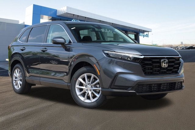 2026 Honda CR-V EX AWD in Meteorite Gray Metallic — front three-quarter view