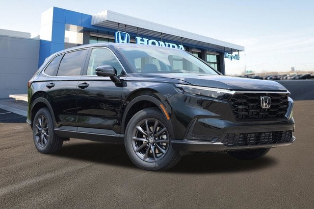 2026 Honda CR-V EX-L AWD in Crystal Black Pearl — front three-quarter view
