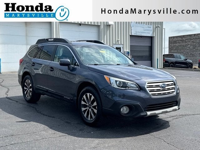 2017 Subaru Outback 2.5i in Carbide Gray Metallic — front three-quarter view