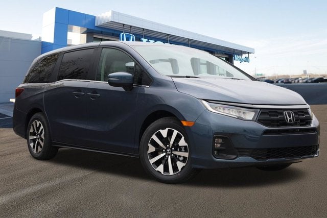2026 Honda Odyssey EX-L Auto in Smoke Blue Pearl — front three-quarter view