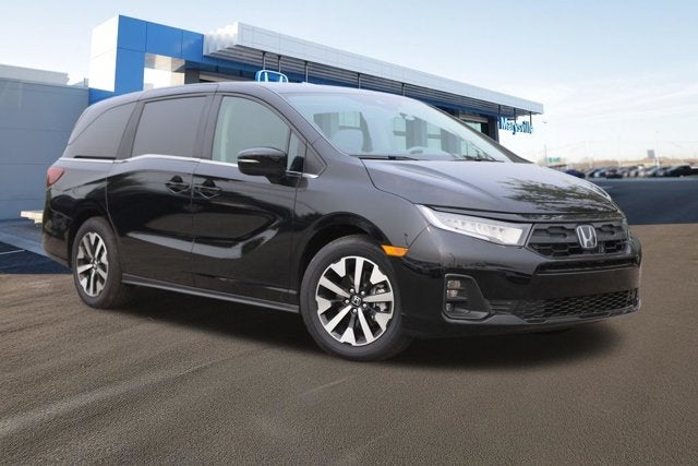 2026 Honda Odyssey EX-L Auto in Crystal Black Pearl — front three-quarter view