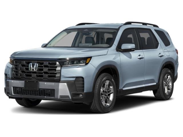 2026 Honda Pilot EX-L AWD in Smoke Blue Pearl — front three-quarter view
