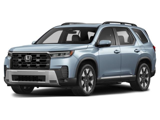 2026 Honda Pilot Elite AWD in Modern Steel Metallic — front three-quarter view