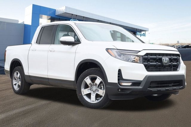 2026 Honda Ridgeline RTL AWD in Platinum White Pearl — front three-quarter view