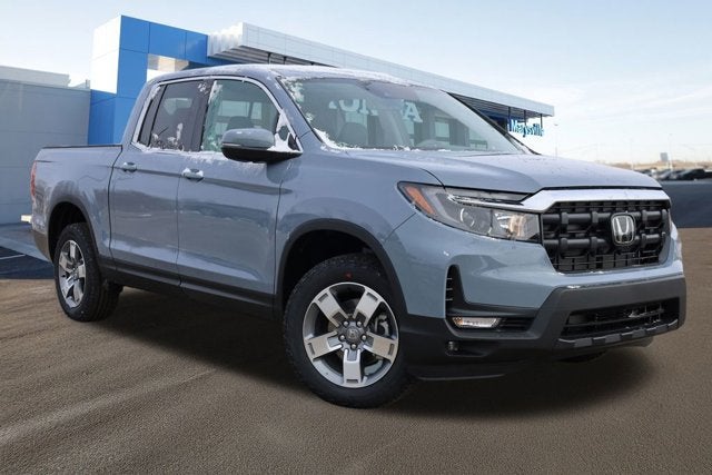 2026 Honda Ridgeline RTL AWD in Sonic Gray Pearl — front three-quarter view