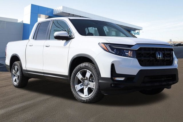2026 Honda Ridgeline RTL AWD in Platinum White Pearl — front three-quarter view