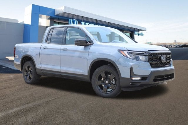 2026 Honda Ridgeline Black Edition in Sonic Gray Pearl — front three-quarter view