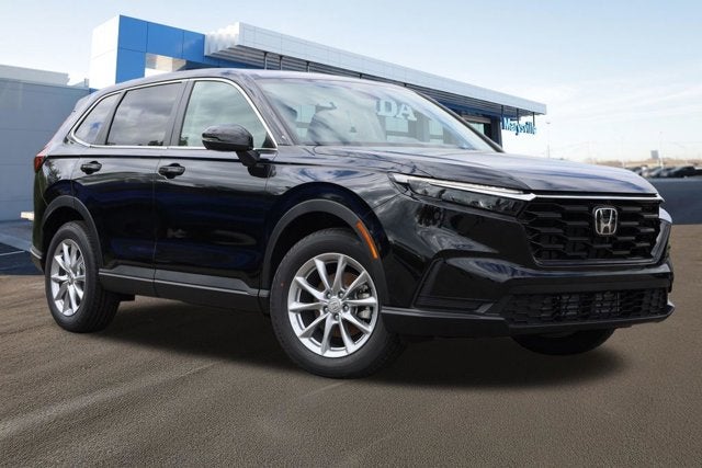 2026 Honda CR-V EX AWD in Crystal Black Pearl — front three-quarter view