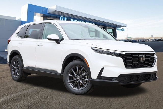 2026 Honda CR-V EX-L AWD in Platinum White Pearl — front three-quarter view