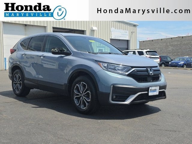2020 Honda CR-V EX in Sonic Gray Pearl — front three-quarter view