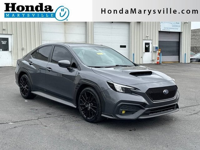 2023 Subaru WRX Premium in Magnetite Gray Metallic — front three-quarter view