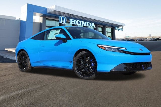 2026 Honda Prelude Coupe in Boost Blue Pearl — front three-quarter view