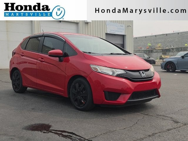 2016 Honda Fit LX in Milano Red — front three-quarter view