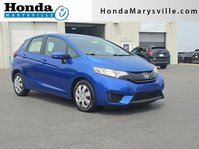 2017 Honda Fit LX in Aegean Blue Metallic — front three-quarter view