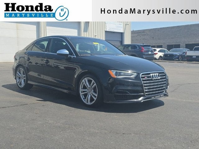 2015 Audi S3 2.0T Premium Plus in Black Metallic — front three-quarter view