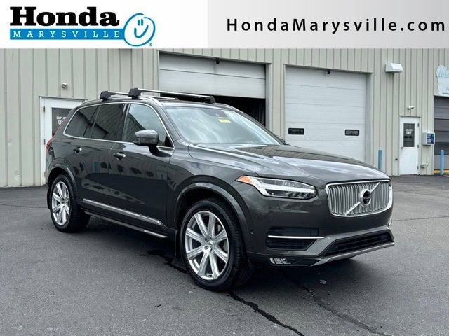 2018 Volvo XC90 T6 Inscription in Pine Gray Metallic — front three-quarter view