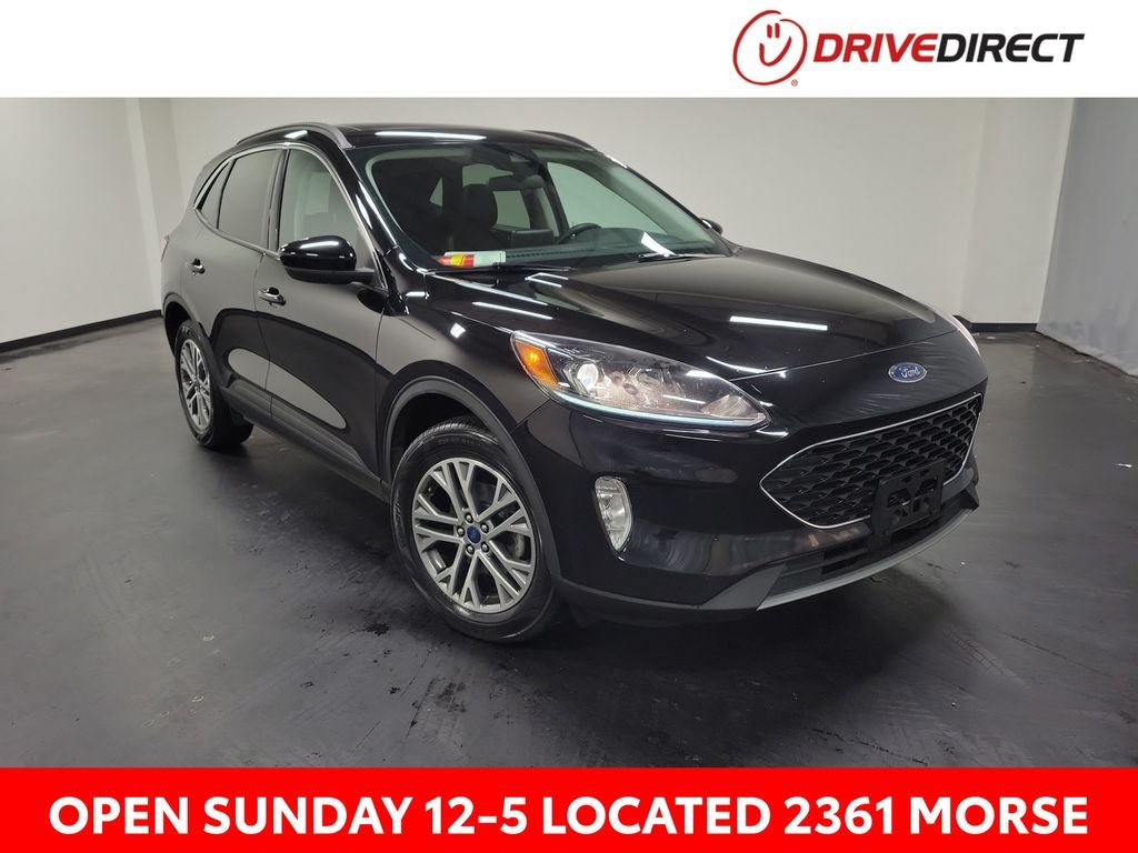 2022 Ford Escape SEL in Black Metallic — front three-quarter view