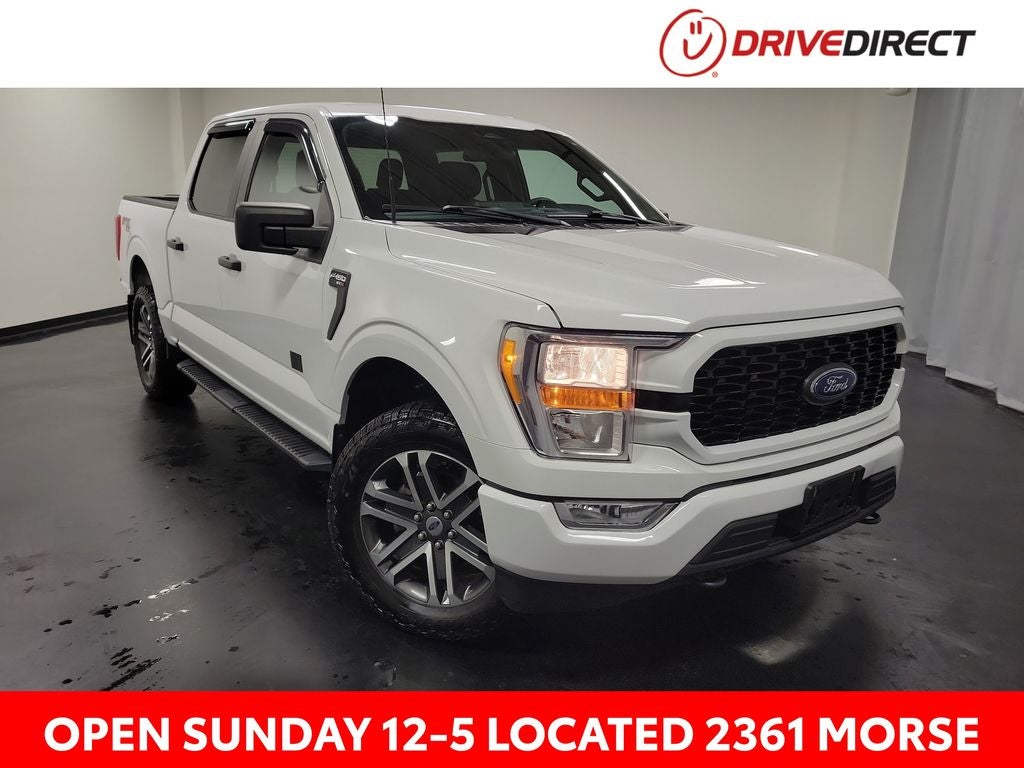 2021 Ford F-150 XL in Oxford White — front three-quarter view