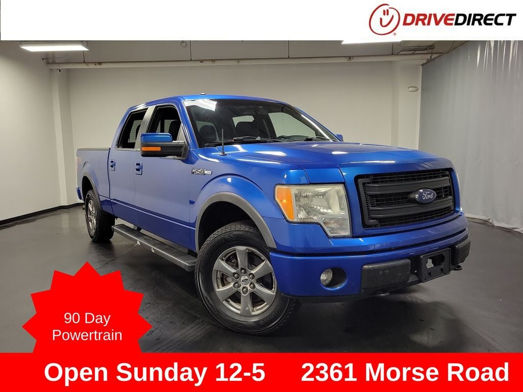 2014 Ford F-150 FX4 in Blue Flame Metallic — front three-quarter view
