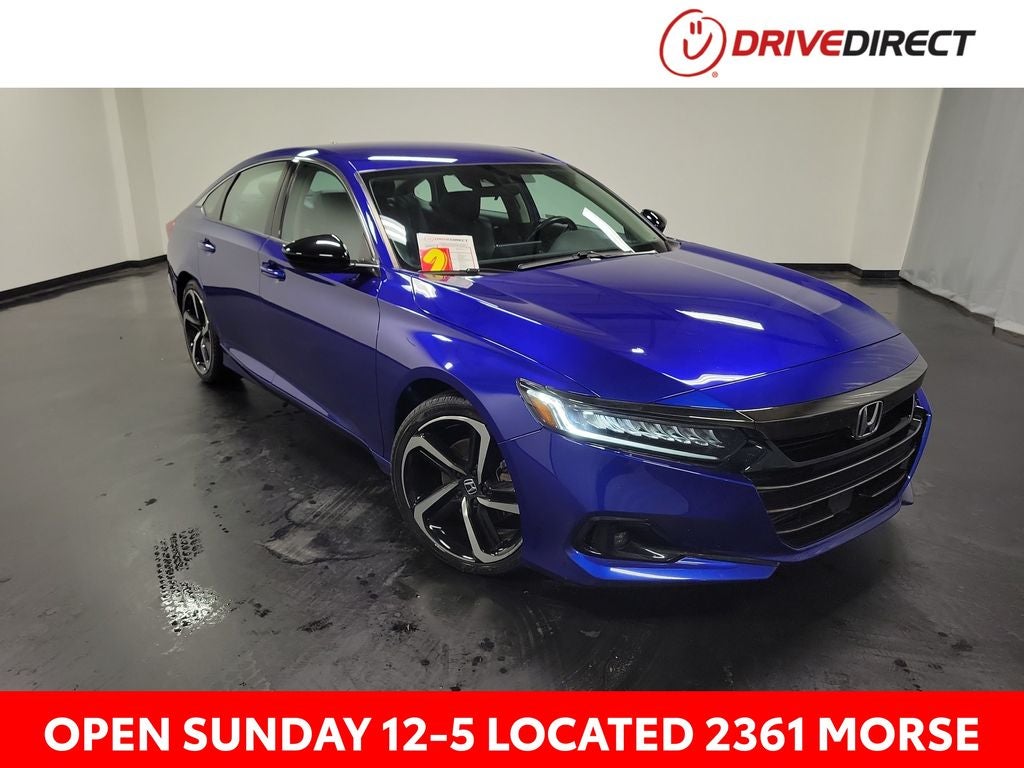 2021 Honda Accord Sport Special Edition in Still Night Pearl — front three-quarter view