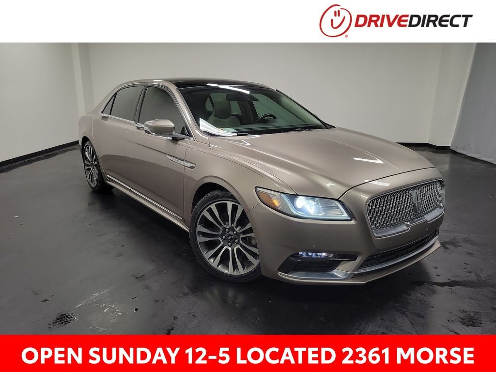 2018 Lincoln Continental Reserve in Mocha Metallic — front three-quarter view