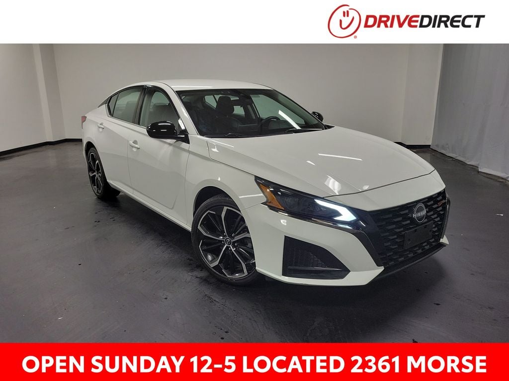 2024 Nissan Altima 2.5 SR in Glacier White — front three-quarter view