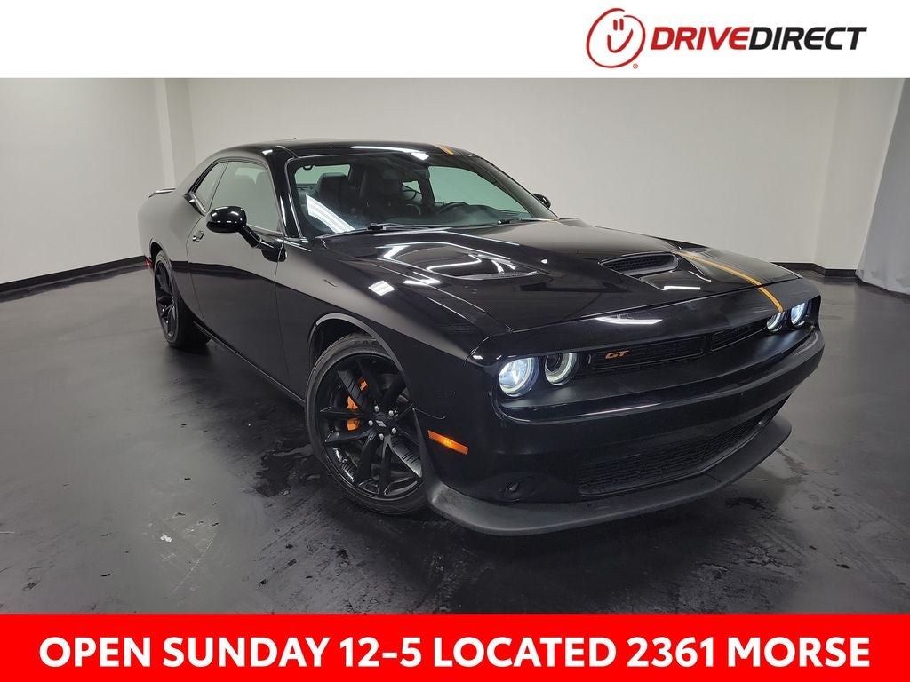 2023 Dodge Challenger GT in Pitch Black Clearcoat — front three-quarter view