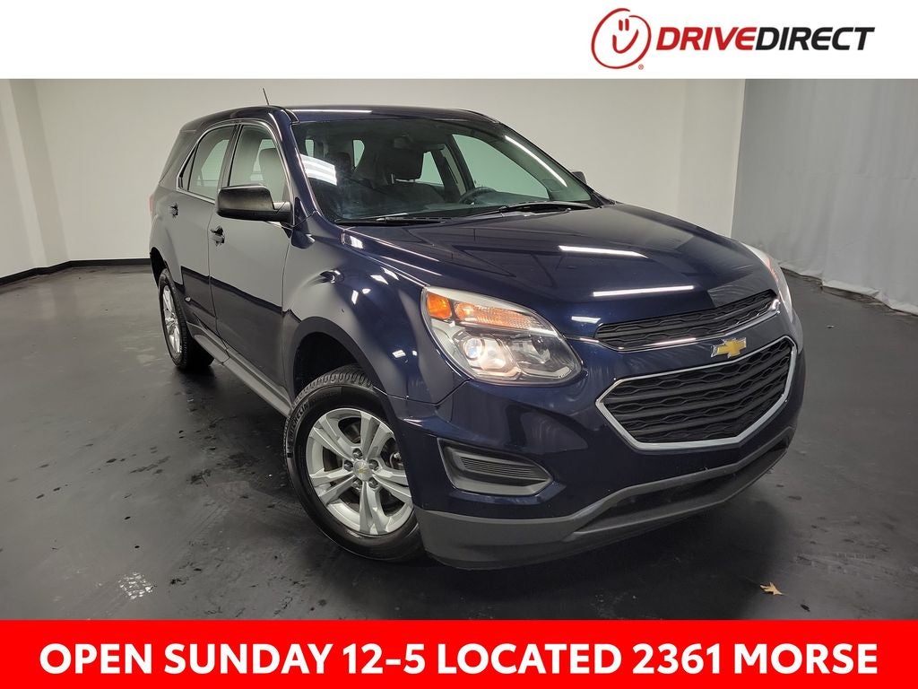 2017 Chevrolet Equinox LS in Blue Velvet Metallic — front three-quarter view