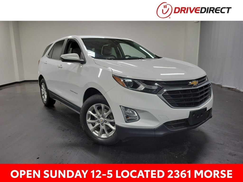 2021 Chevrolet Equinox LT in Summit White — front three-quarter view